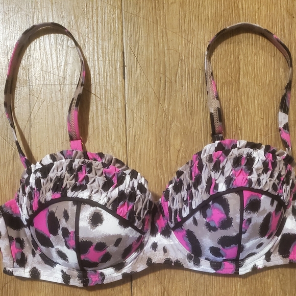 Vintage Betsey Johnson Animal Attraction Underwire Bikini Top. - Picture 5 of 16